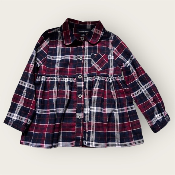 Tommy Hilfiger Other - Plaid Long Sleeve Kids Shirt